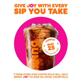 Dunkin Donuts Day of Giving Promotional Image