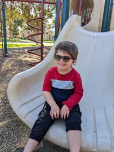 Landon at the playground