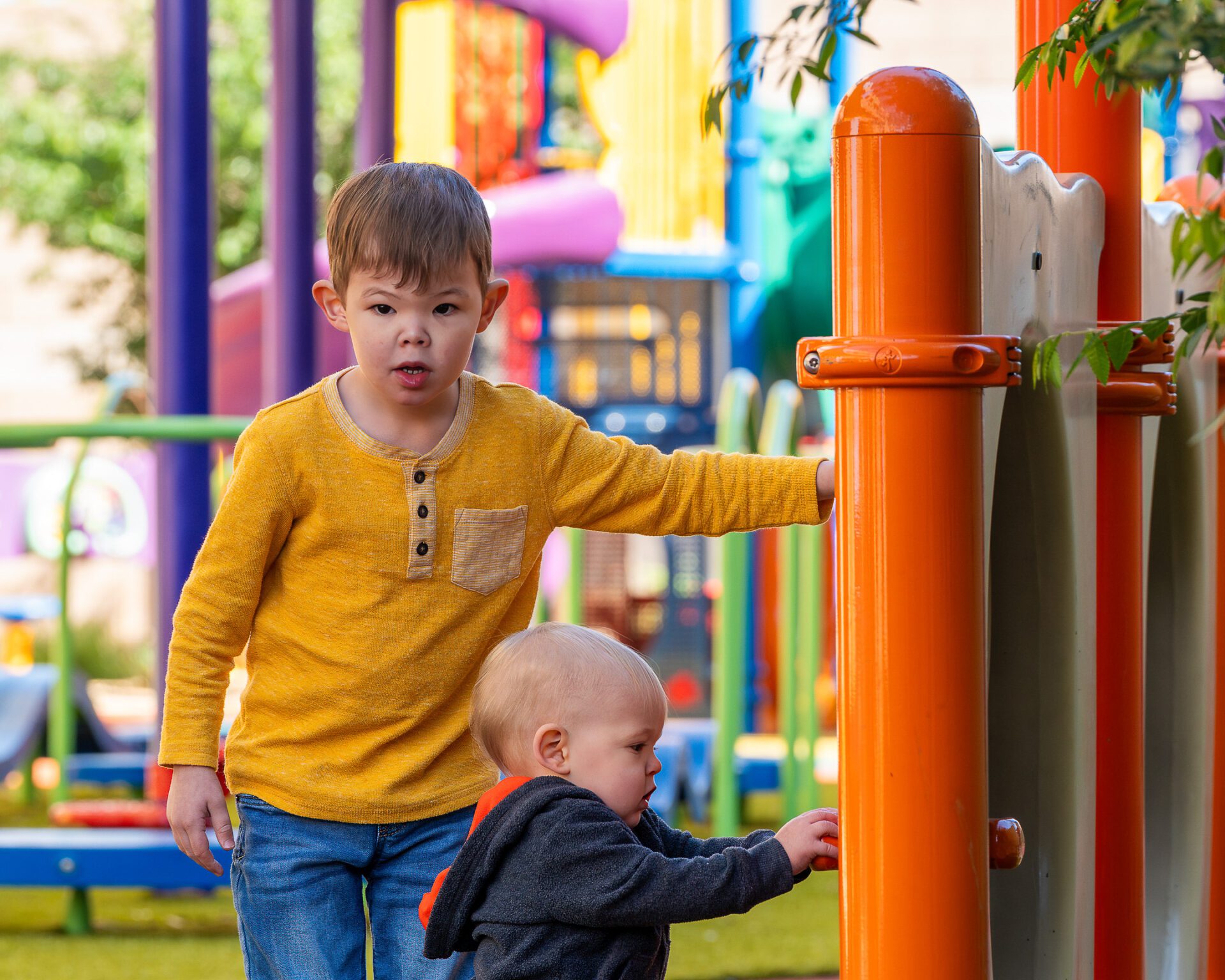 Jackson, Phoenix Children's Patient Ambassador, and his younger brother, Jude
