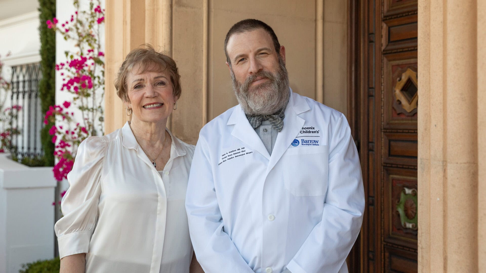 Caroline Hoeye and Dr. Jason Hauptman