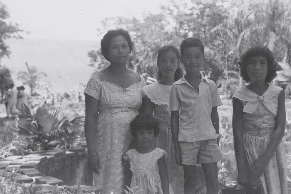 Christie's grandmother, great-aunts and great-uncle as children in the Philippines.
